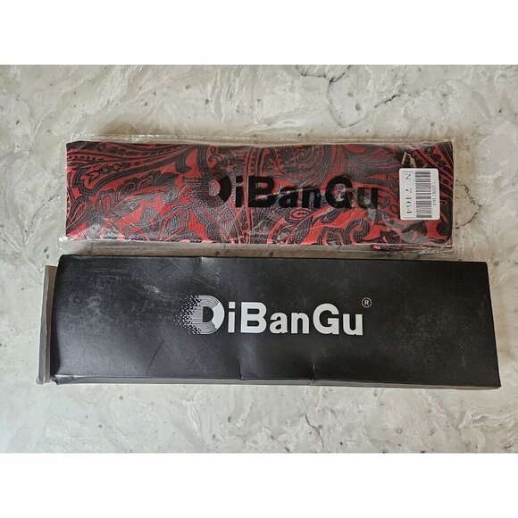 Silk Paisley Tie, Pocket Square And Cufflinks - Picture 7 of 8